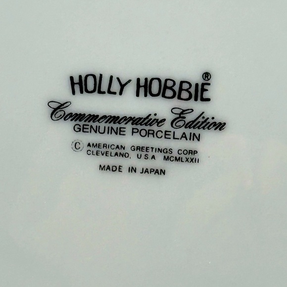 Vintage Holly Hobbie Decorative Mother's Day 1973 Plate with Gold Trim - Picture 5 of 5